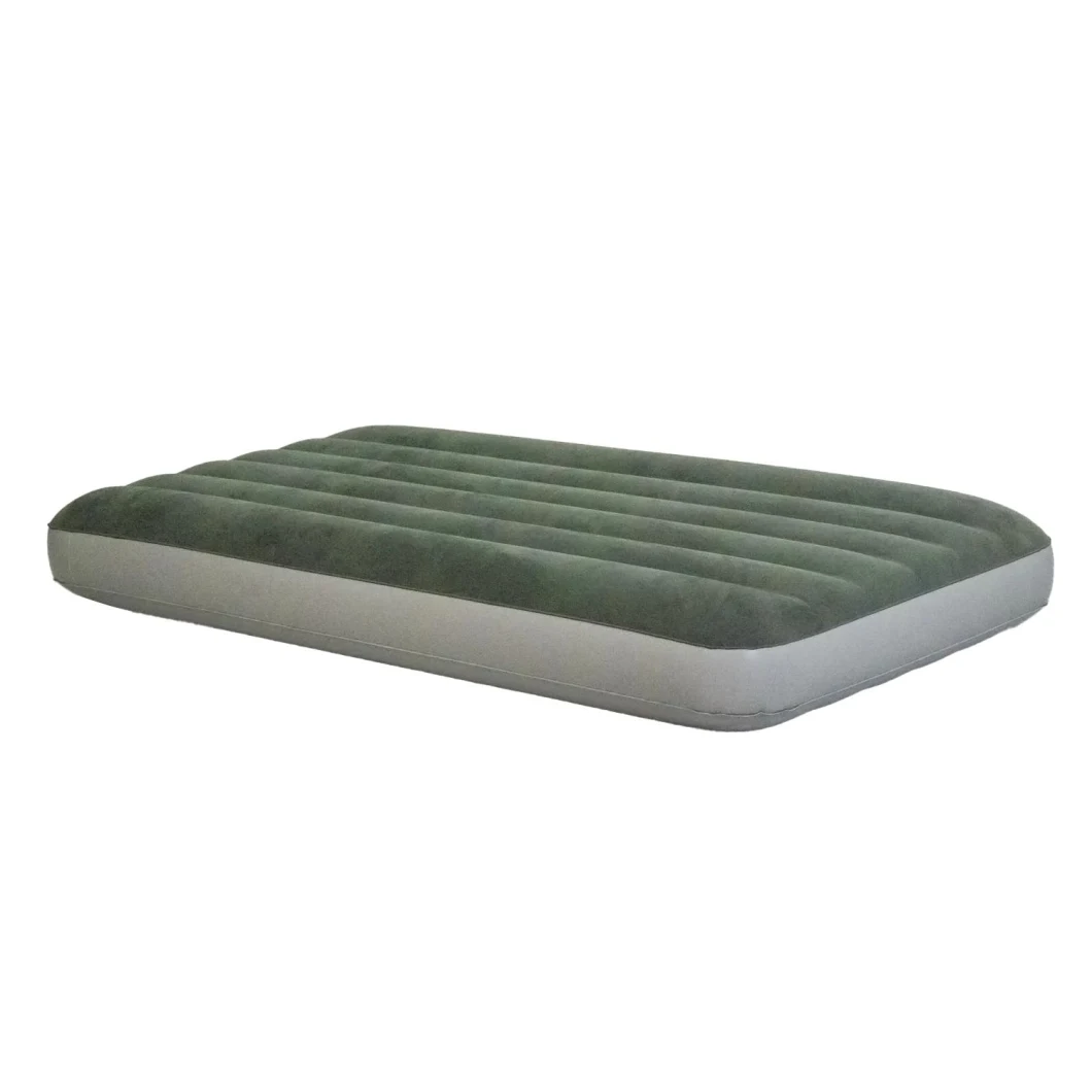 TPU Air Mattress Elevated Raised Blow up Bed Inflatable Airbed with Built-in Electric Pump