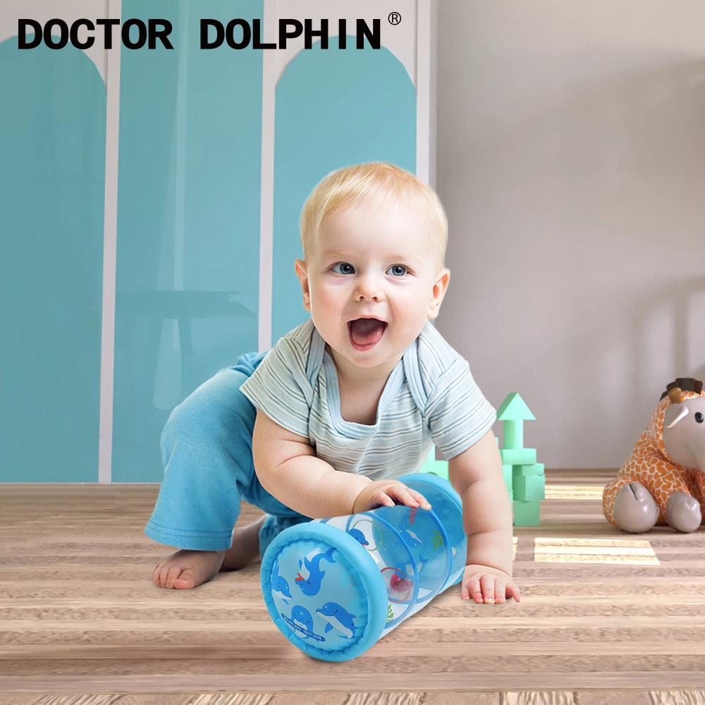 Inflatable Indoor Baby Toys Dolphin Crawling Roller
