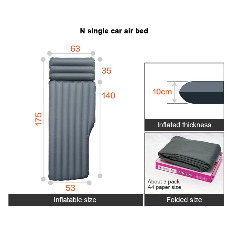 Adjustable Air Mattress Camping Bed Cushion Pillow Inflatable Thickened Car Air Bed