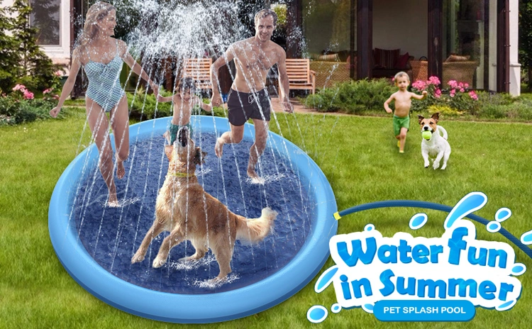 Summer Best Selling Outdoor Portable Inflatable Splash Water Mat Sprad Pad Sprinkler Play Mat for Kids