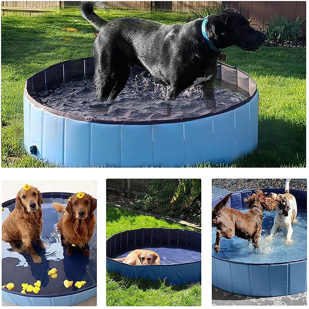 Cool Summer Funny Pet Bath Pool, PVC Inflatable Dog Pet Swimming Pool