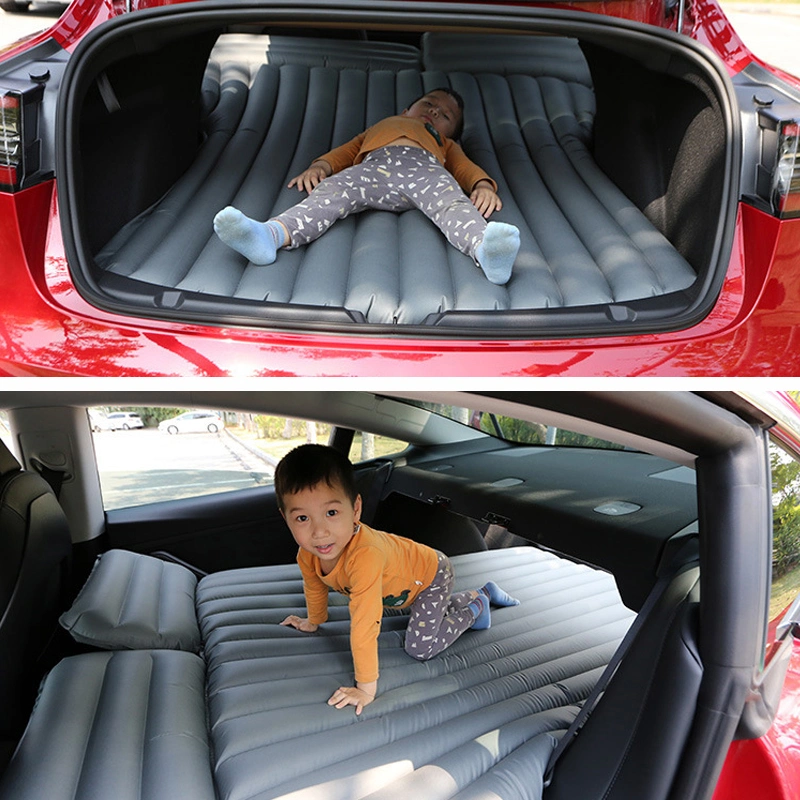 Adjustable Air Mattress Camping Bed Cushion Pillow Inflatable Thickened Car Air Bed
