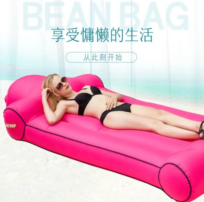 Lazy Inflatable Sofa Outdoor Beach Lazy Sleeping Bag Inflatable Bed Portable Air Sofa Factory Spot