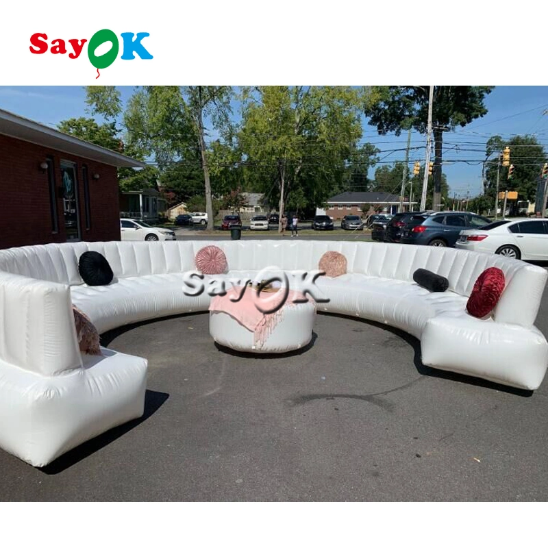Cheap Air-Tight Party Wedding Inflatable Armchair White Inflatable Sofa for Sale Factory Price Giant Custom Inflatable Advertising