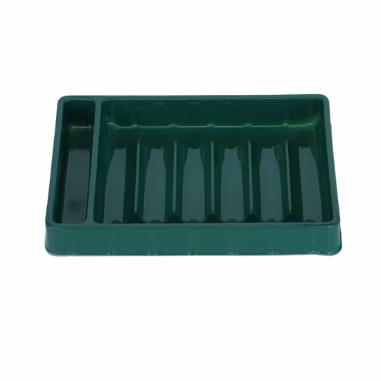 Produits de thermoformage de boursouflure d'animal familier de RPET libre de plastique de PVC de plateau d'emballage cosmétique fait sur commande Pfas