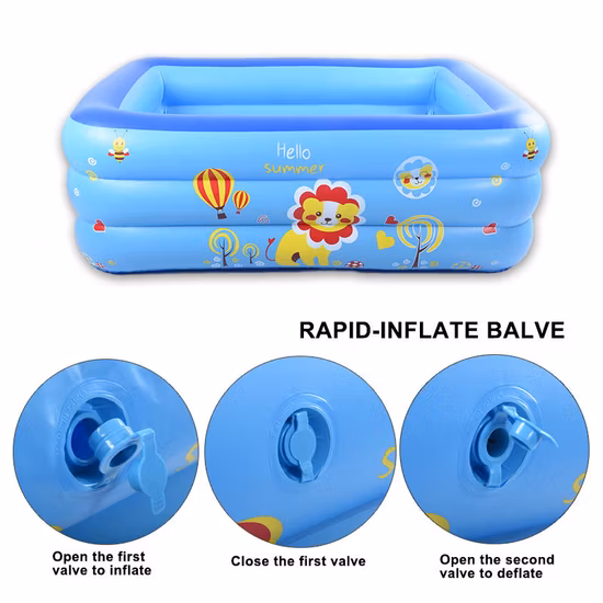 Creative nouvelle piscine de jet de jouet gonflable en PVC en plein air