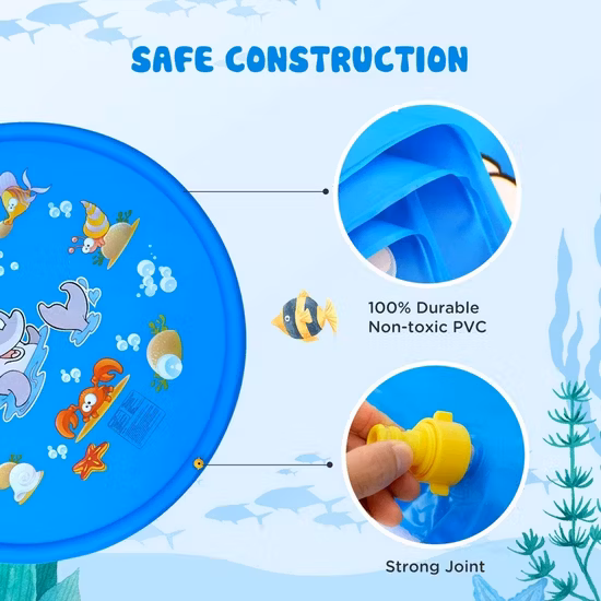 Tapis gonflable d'éclaboussure d'eau de garniture d'arrosage de fraise de PVC