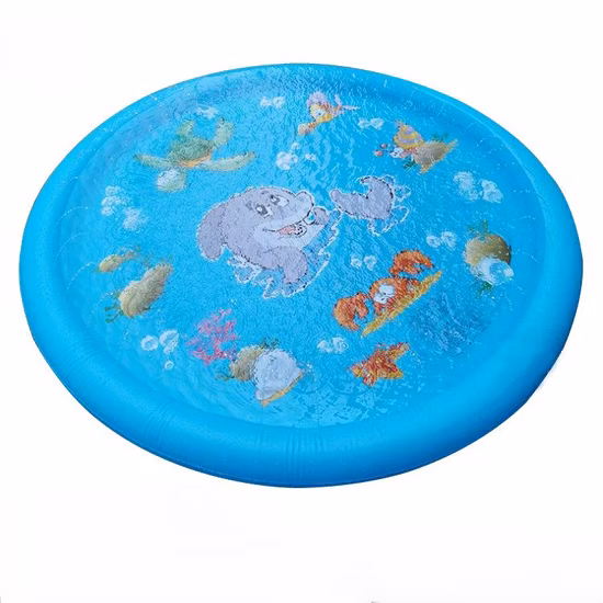 Nouveau tapis gonflable de coussin d'arrosage de beignet d'arrière-cour de conception pour le jeu de l'eau